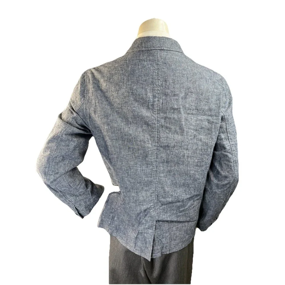 Jack Threads Sport Coat Mens 40R Gray Linen Cotton Blend Working Cuffs